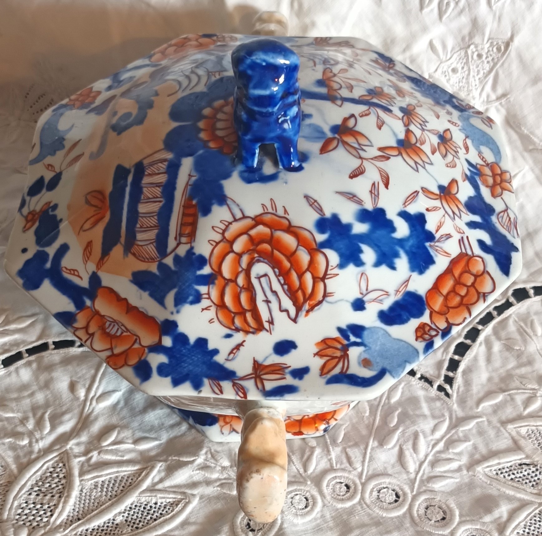 Antique English Georgian Mason's Ironstone Tureen and Cover - Image 5